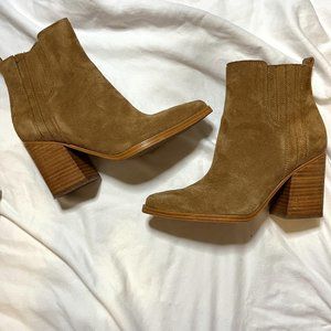 Marc Fisher Tan Ankle Boots
